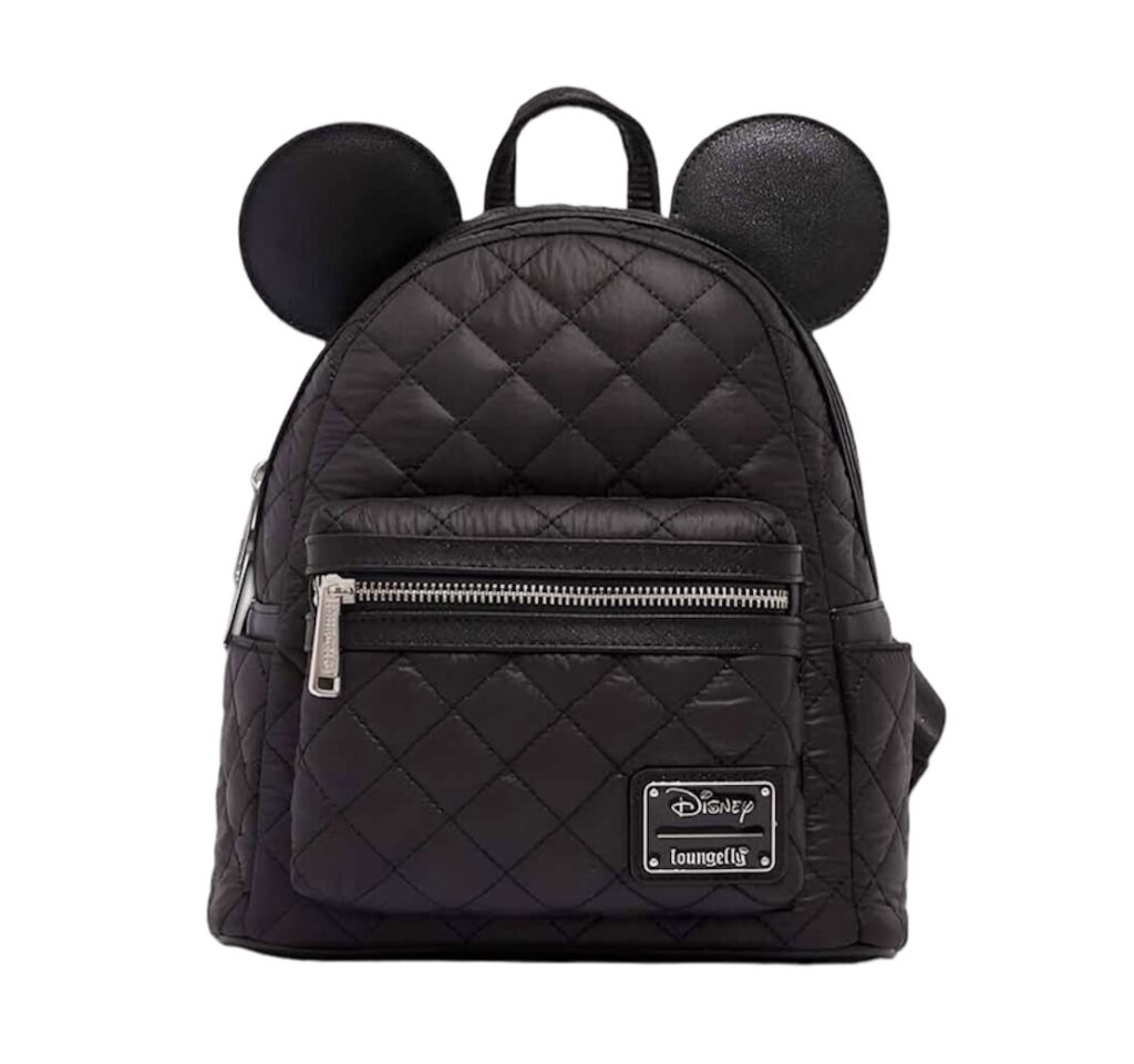 Black Puffer Disney Backpack